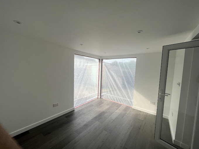 Harness natural light in your garden office for a radiant workspace☀️👩 ...